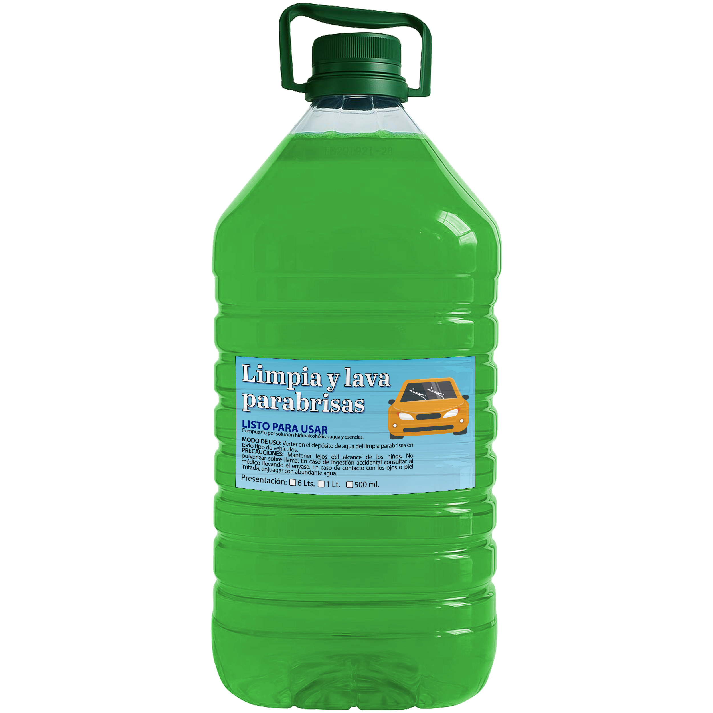 Limpia y lava parabrisas x  6 lt